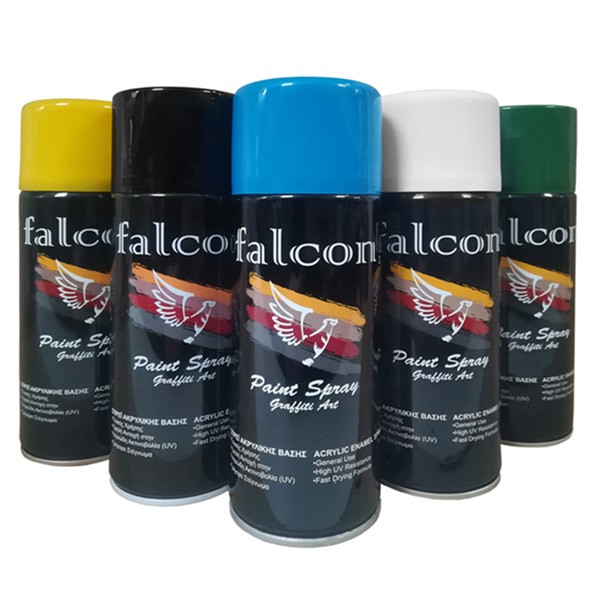 Spray σπρέι σπρεϋ βαφής bafis vafis Falcon