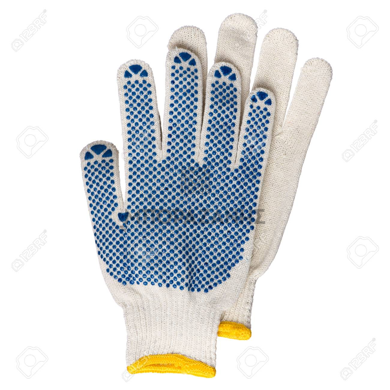 Working gloves isolated on white